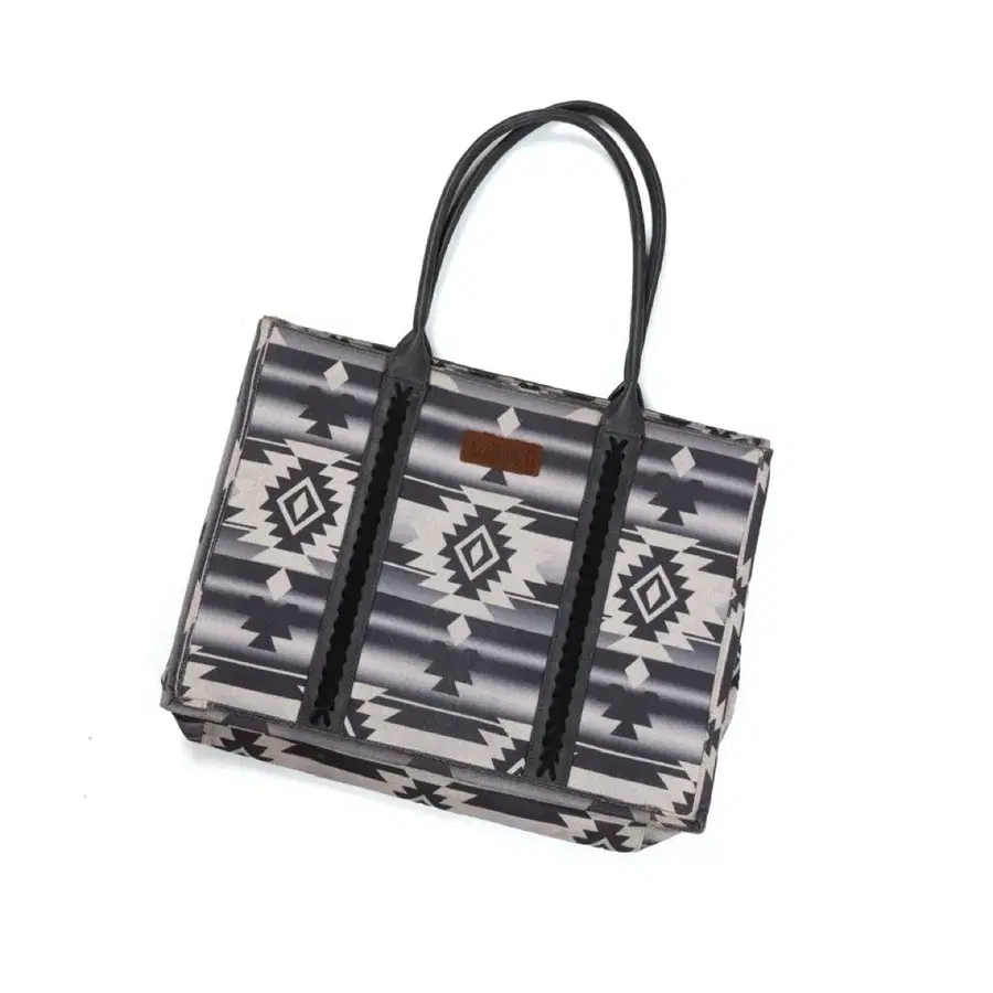 랭글러 Wrangler  Aztec Print Canvas Tote Bag