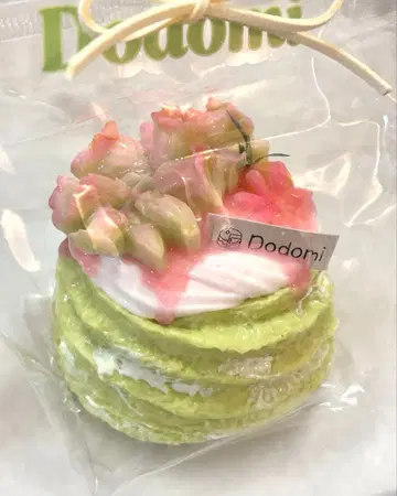 Dodomi/NiceCake 스퀴즈 꽃 모양 말차 몽블랑 크림 케이크