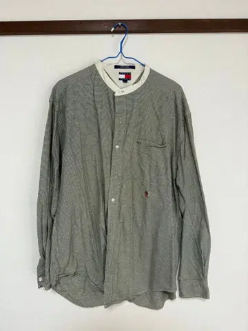 TOMMY HILFIGER 긴팔 셔츠 밴드 카라 L