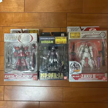 BANDAI 모빌슈트 인 액션 3종 세트