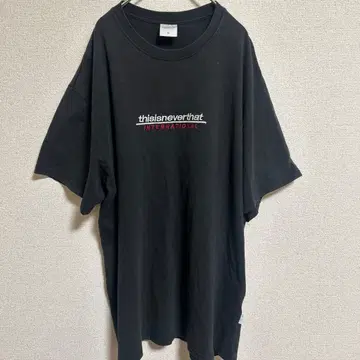 thisisneverthat 로고 자수 T셔츠 XL 블랙 새상품급