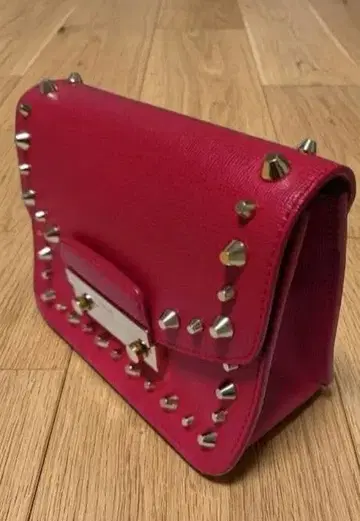 FURLA 숄더백 핑크 스터드