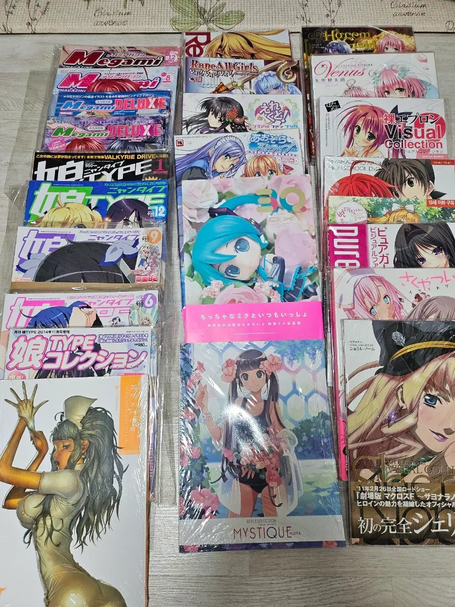 NYAN-TYPE Vol.2~8 일괄 판매Megami EARLIA 애니 잡지 묶음애니 잡지 컬렉션 판매일본 애니 잡지 세트