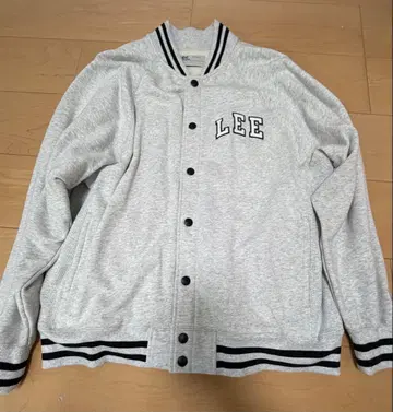 Lee 맨투맨 바시티 자켓 그레이 S LT3095