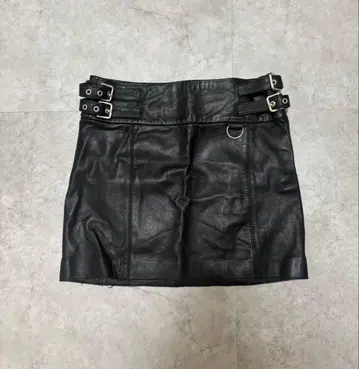 ZARA 리얼 가죽 미니 스커트 천연 가죽 미니 스커트