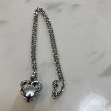수정 하트형 로켓 펜던트