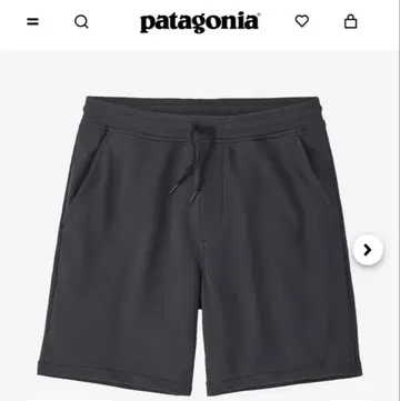 patagonia 남성용 맨투맨 숏팬츠 다크 그레이 S 사이즈