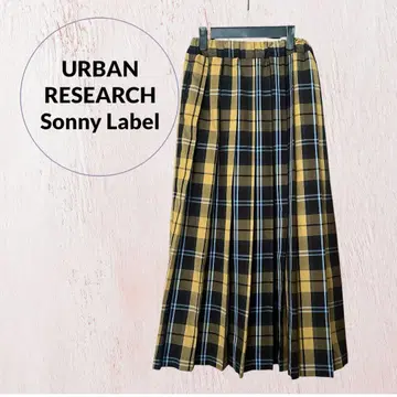 URBAN RESEARCH Sonny Label 체크 플리츠 스커트