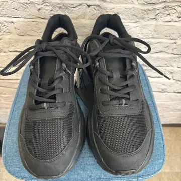 ZARA 남성용 스니커즈 메쉬 블랙 42 27.0cm(G-11)