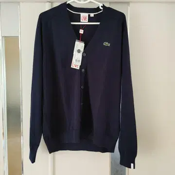 LACOSTE L!VE 가디건 네이비