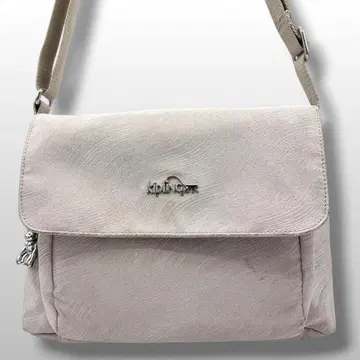 kipling 숄더백 사선 크로스 베이지 나일론 경량