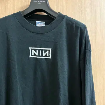 초레어 90s NIN 자수 롱티 XL USA제 밴드T