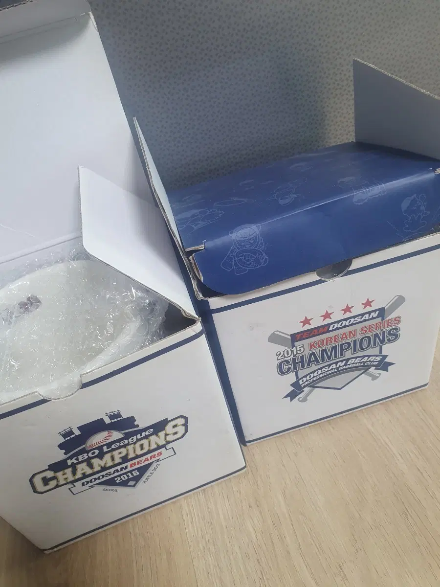 미사용 두산베어스 2016년 한국시리즈 챔피언 머그컵
