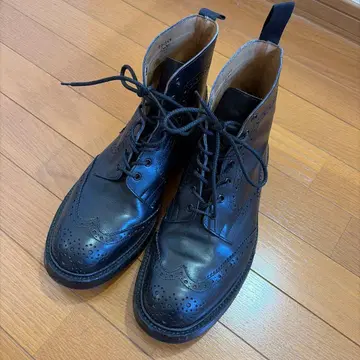Tricker's 컨트리 부츠 블랙 10.5