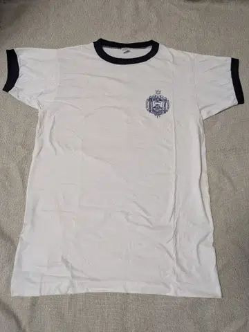 Champion 바택 80's 링거 티셔츠 화이트 네이비 L
