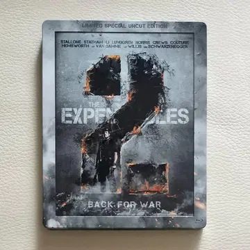 수입 한정판 익스펜더블 2 Blu-ray 스틸북 사양
