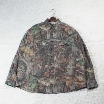 90s-00s 빅 사이즈 [ Walls ] 카모플라주 셔츠 (XL) 리얼트리