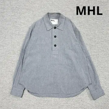 MHL 마가렛호웰 풀오버 셔츠 코튼 그레이 M