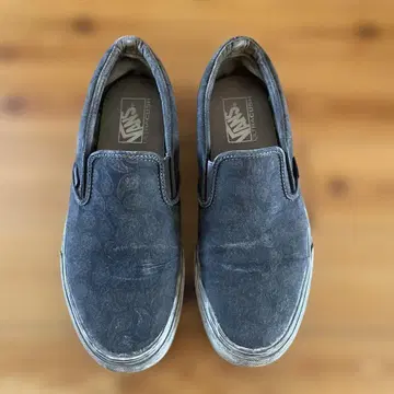 VANS 슬립온 페이즐리 무늬 블랙