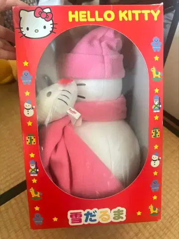 산리오 헬로키티 눈사람 봉제 인형