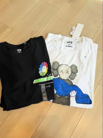 UNIQLO UT KAWS Billie Eilish 티셔츠 세트 XL