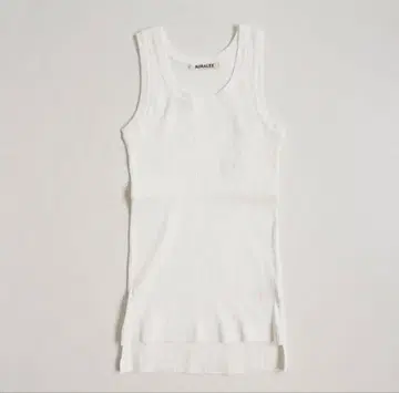 [ AURALEE ] GIZA HIGH GAUGE RIB KNIT TANK
