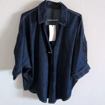 ZARA 데님 셔츠 오부 소매