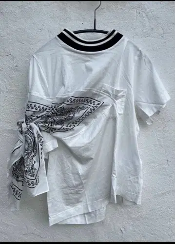sacai 사카이 19SS BANDANA PRINT 도킹 티셔츠 T