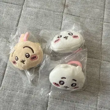 치이카와 봉제 인형 머리끈 3종 세트