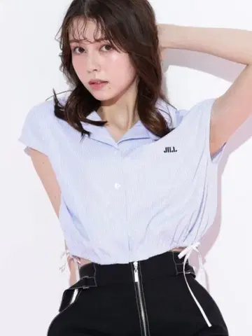 허리 리본 오픈 카라 셔츠 JILL by JILL STUART