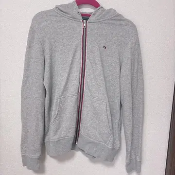 Tommy Hilfiger 집업 후드티 그레이 S