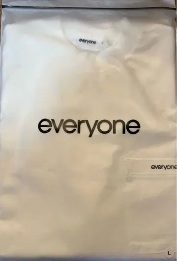 에브리원 everyone 포켓 티셔츠 화이트 T셔츠 L