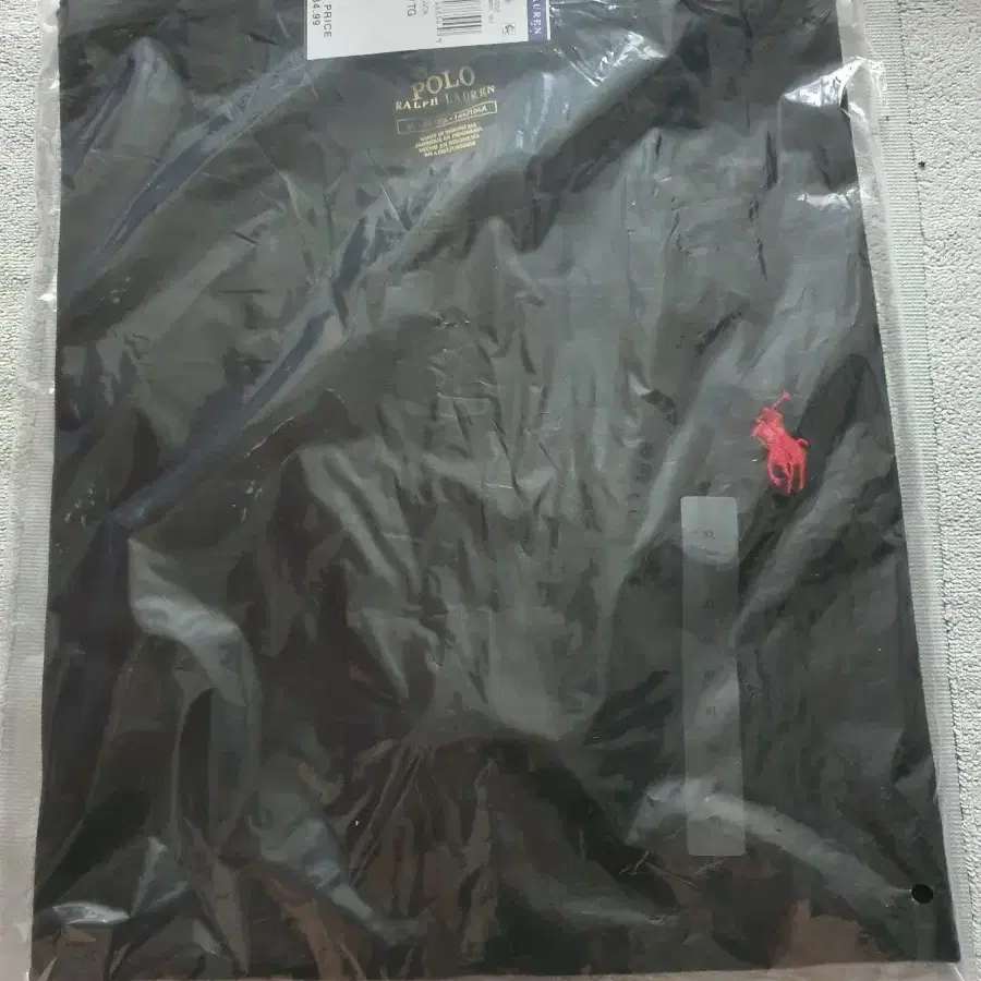 폴로 랄프로렌 블랙 반팔 티셔츠 XL