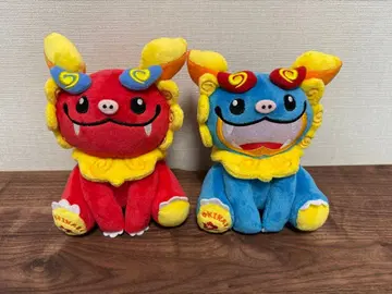오키나와 시사 봉제 인형 2체 세트
