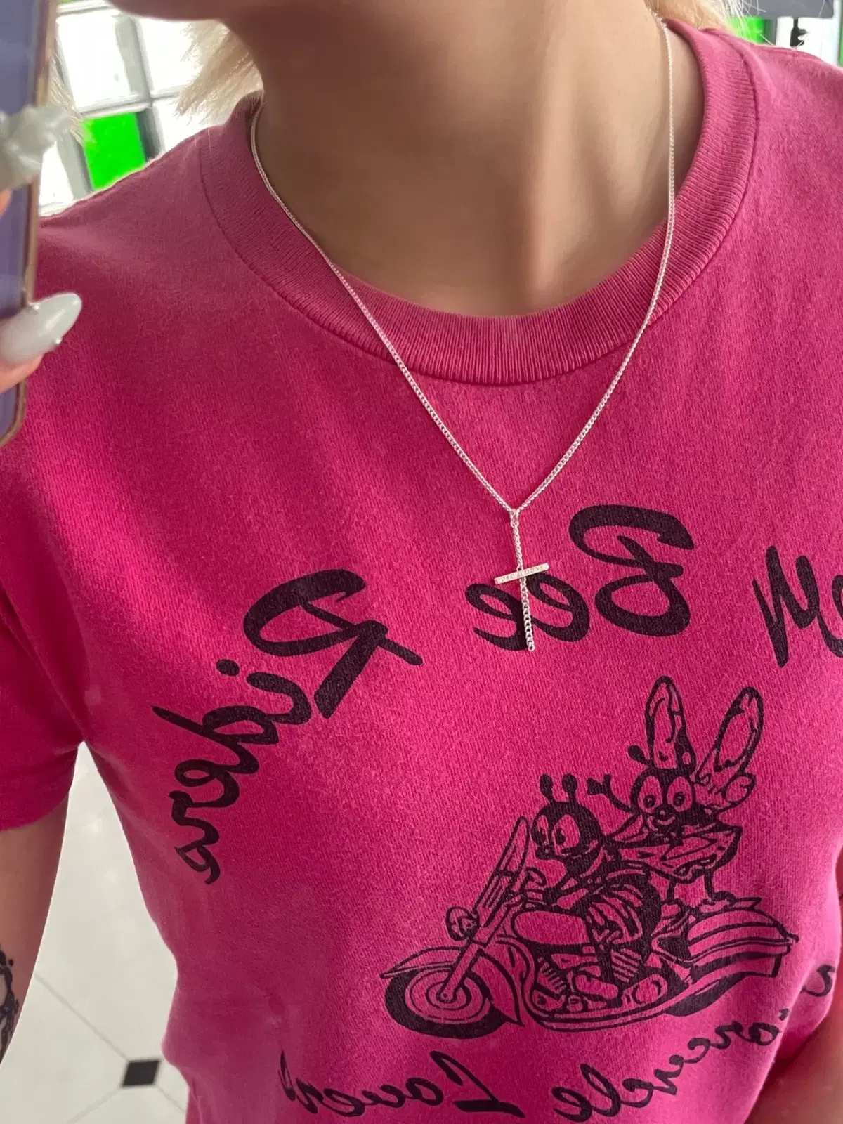 LAD MUSICIAN 래드 뮤지션 chain cross necklace