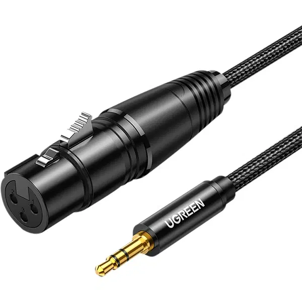 XLR to 3.5mm 차폐 마이크케이블 2M