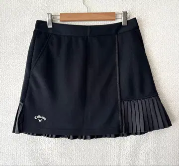 새상품급 Callaway 캘러웨이 골프 플리츠 스커트 블랙 M 사이즈