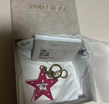 [ 미사용 ] 지미추 / 박스 포함 키링 / JIMMY CHOO 백참