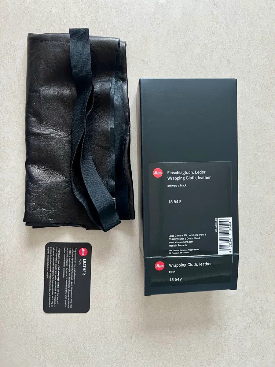 라이카 정품 18549 Leather Wrapping Cloth / 박스풀 / 신품급 / M,Q 시리즈 추천