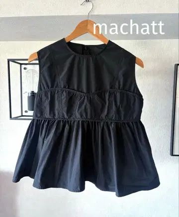 machatt 백 리본 탑스 플레어 리본 상의 pois