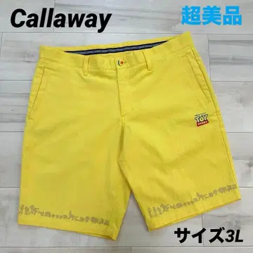 [컨디션 최상] 캘러웨이 x 토이스토리 하프 팬츠 디즈니 노랑 3L