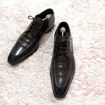 [새상품급] 리갈 REGAL 유리 가죽 U팁 와인색 23FR 25cm