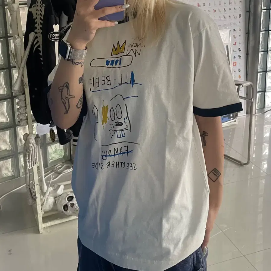 Uniqlo 유니클로 jean-michel basquat tee
