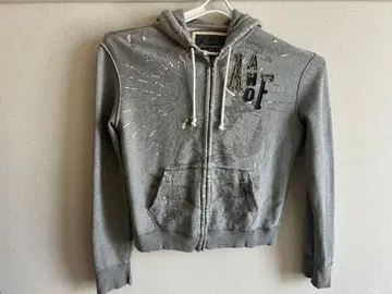 Abercrombie & Fitch 집업 후드티 그레이