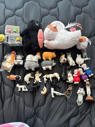 고양이 피규어 봉제 인형 묶음 판매 가챠가챠 캡슐 토이