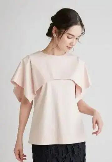 [새상품] 셀포드 빅 칼라 핑크 반팔 상의