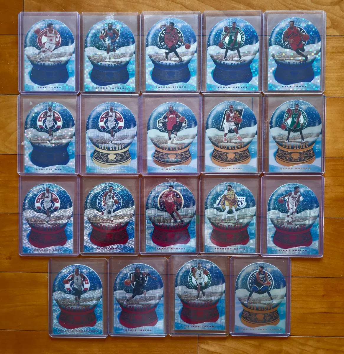 2020-21 Panini Crown Royale Sno Globe 19장 일괄