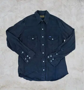 Wrangler 긴팔 웨스턴 셔츠 블랙 nano universe M