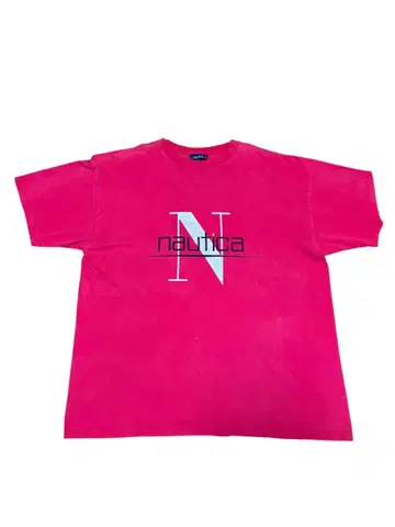 90s NAUTICA 로고 티셔츠