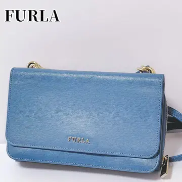 FURLA 훌라 지갑 숄더백 월렛백 블루 여성용